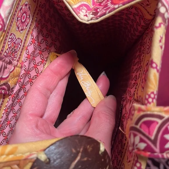 RARE EUC Vera Bradley wicker purse - Picture 13 of 16